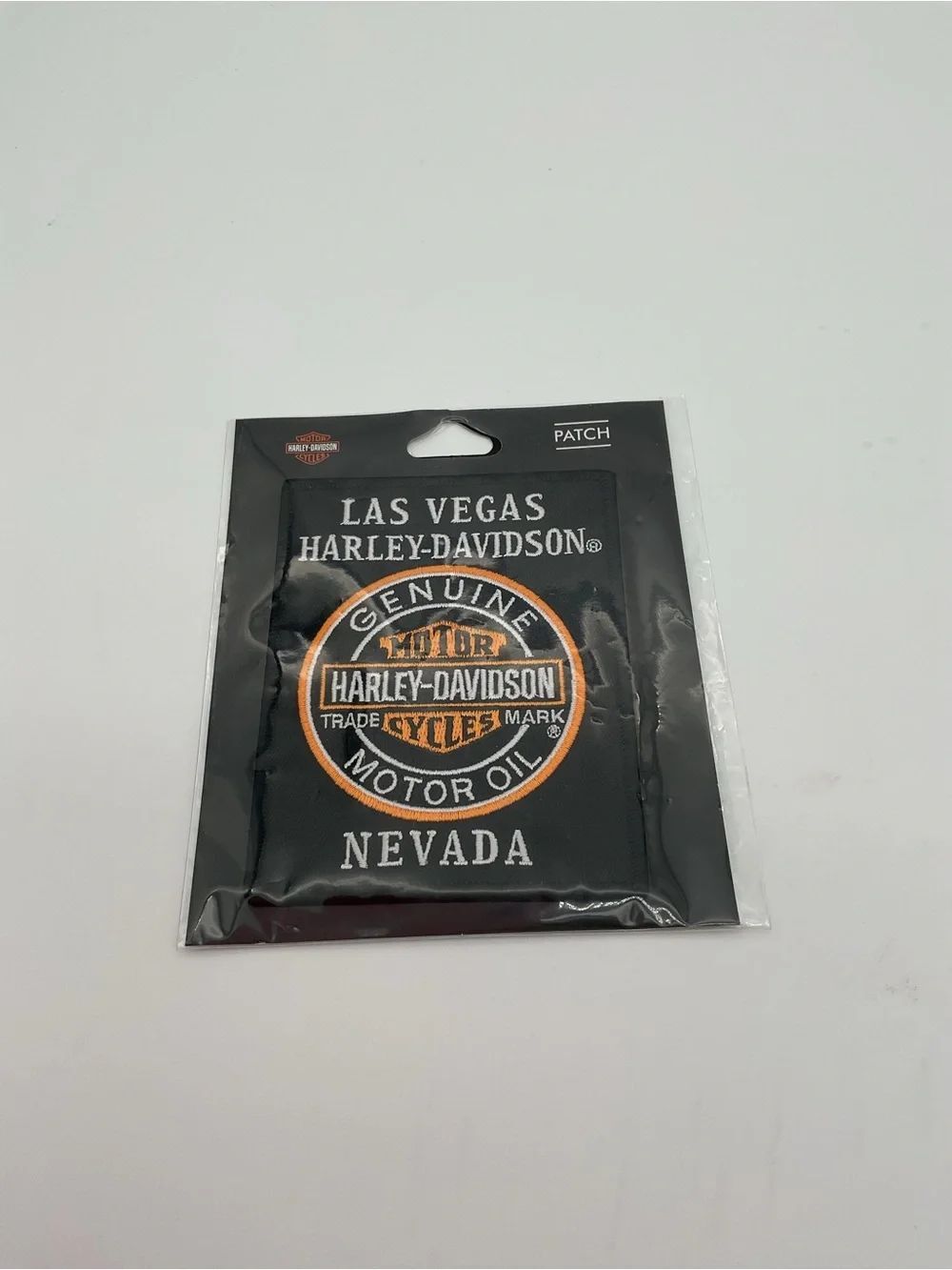NWT LAS Vegas Harley-Davidson Black & Orange Sew On Patch